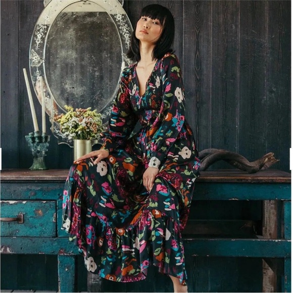 NWT Cleobella Juliette Ankle Dress Floral S - Picture 2 of 13